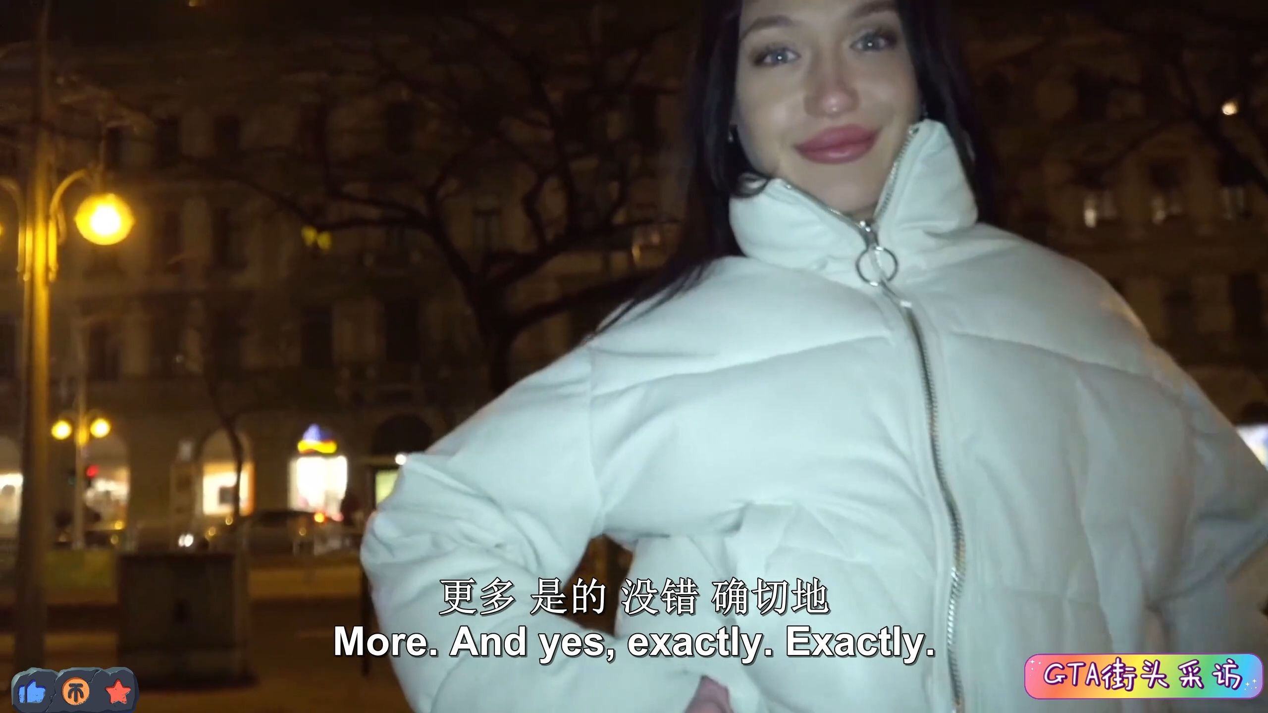 街头搭讪-齐刘海彩色双马尾的长腿调酒师